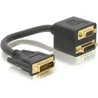 DeLOCK – Adapter dvi29 male > dvi29 + vga female (65052)
