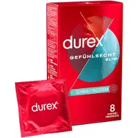 Durex Thin Feel Slim Fit ohuet kondomit 52,5 mm, 8 kpl 8 pcs