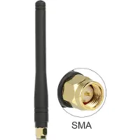 DeLOCK – ISM 433 MHz Antenna SMA 2.5 dBi Omnidirectional Flexible Rubber Black (88914)
