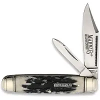 Marbles Cattleman Black Stag Bone