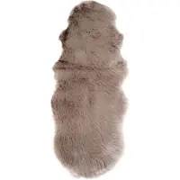 House Nordic Irma - Lambskin Artificial, Mushroom, 60X180 Cm - Brown - 6.5X60X180CM