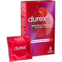 Durex gefühlsecht extra feucht kondomit 8 kpl 8 pcs