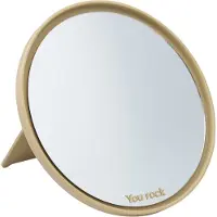 Design Letters Mirror Mirror -pöytäpeili Ø 21 cm Beige