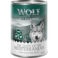 Wolf of Wilderness 6 x 400g The Taste Of The Mediterranean koiran märkäruoka