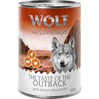 Wolf of Wilderness 6 x 400g The Taste Of The Outback koiran märkäruoka