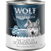 Wolf of Wilderness 6 x 800g The Taste of Scandinavia koiran märkäruoka