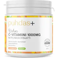 Puhdas+ C-vitamiini 1000 mg 200 g ravintolisä