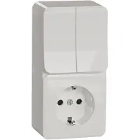 Schneider ELECTRIC EXXACT PINTA 5-KYTKIN JL + 1-PISTORASIA JL IP21 VALKOINEN (WDE015572)