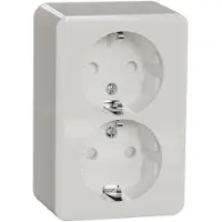 Schneider ELECTRIC EXXACT PINTA 2-OSAINEN PISTORASIA HAAROITETTAVA IP21 RUUVILIITOS VALKOINEN (WDE015689)