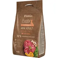 Fitmin 4 kg dog Purity GF Adult Mini naudanliha koiranruoka kuivana