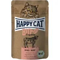 Happy Cat 6x85g Bio Pouch luomunauta -kissanruoka