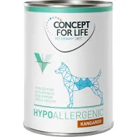 Concept for Life 6x400g Hypoallergenic kenguru Veterinary Diet koiranruoka