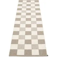Pappelina Pix matto, 70 x 240 cm, tumma pellava - vanilja - pellava