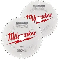 Milwaukee Katkaisuterä puulle 4932479575; 216x30 mm; Z48; Z60; 2 kpl.