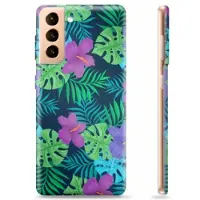 Mtp Products Samsung Galaxy S21+ 5G TPU Suojakuori - Trooppiset Kukat