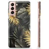 Mtp Products Samsung Galaxy S21 5G TPU Suojakuori - Kultaiset Lehdet
