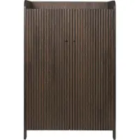 Ferm Living Sill kaappi, matala, tummapetsattu tammi