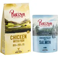 Purizon 2 x 12 kg Adult Chicken & Fish, viljaton koiran kuivaruoka