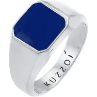 KUZZOI Sormus tummansininen / hopea