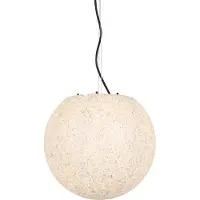 QAZQA Moderni ulkokattokruunu harmaa 35 cm IP65 - Nura