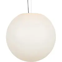 QAZQA Moderni ulkokattokruunu valkoinen 77 cm IP65 - Nura