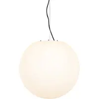 QAZQA Moderni ulkokattokruunu valkoinen 45 cm IP65 - Nura