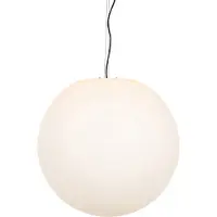 QAZQA Moderni ulkokattokruunu valkoinen 56 cm IP65 - Nura