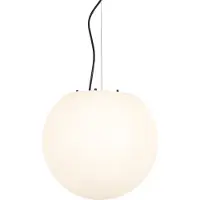 QAZQA Moderni ulkokattokruunu valkoinen 35 cm IP65 - Nura