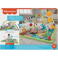 Fisher-Price 3-In-1 Rainforest Sensory Gym Tummy Wedge With 6 Baby Toys Newborn To Toddler - Multi/patterned - ONE SIZE