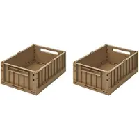 Liewood Weston Storage Box M 2-Pack - Beige - ONE SIZE
