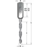 Cmt Terä THROUGH HOLE DRILL XTREME HWM S=10X25 D=7X35X70 LH