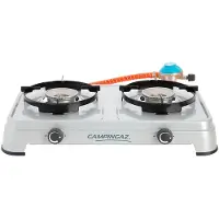 Campingaz Two-burner Camping Cook CV camping stove with ignition, 3.6 kW, gray (2000037217)