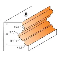 Cmt Profiilijyrsin ; S=1/2''; D=38 mm
