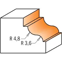 Cmt Profiilijyrsin B ; S=1/2''; D=34,2 mm