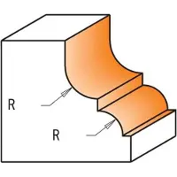 Cmt Profiilijyrsin B ; S=1/4''; D=28,7 mm