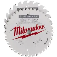 Milwaukee Katkaisuterä puulle 4932479837; 165x5/8''; 2 kpl.