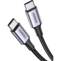 UGREEN US316 USB-C - USB-C -kaapeli, 100 W, 3 m (musta)