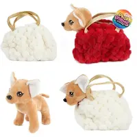 Toi-Toys Chihuahua pehmokoira kantolaukussa