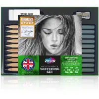 Zieler drawing pencils set with 10 hardnesses