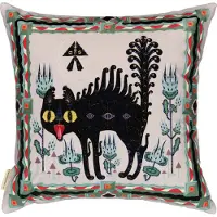 Klaus Haapaniemi & Co. Scary Cat tyynynpäällinen, 50 x 50 cm, sametti