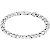 Lykken Basics hopeinen panssariranneketju 8,5 mm 8.5 mm CDH-220 21.0