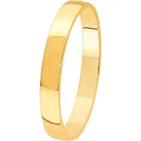 Lykken Exclusive kultainen kihlasormus sileä 3 mm-220