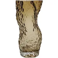 Hein Studio Ostrea Rock -maljakko lasia 30 cm Smoke