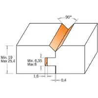 Cmt Jyrsin 855.506.11; S=12,7 mm; D=44,4 mm