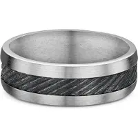 Lykken Strong hiilikuitutitaanisormus 7 mm 165