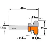 Cmt Pyöristysjyrsin 955.605.11; S=12 mm; D=29mm