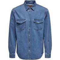 Only & Sons Paita 'Bane' sininen denim