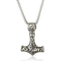 Lykken Viking Mjölnir Thorin Vasara 60 cm kaulakoru 4.3 x 3 cm