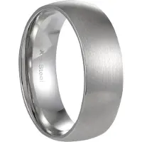 Lykken Strong sileä puolipyöreä terässormus 7 mm-65