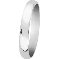 Lykken Casuals sileä hopeasormus 3 mm